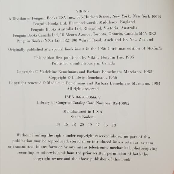 Madeline Christmas Gift Set – 1990 Eden Doll + “Madeline’s Christmas” 1985 Book - Picture 8 of 16